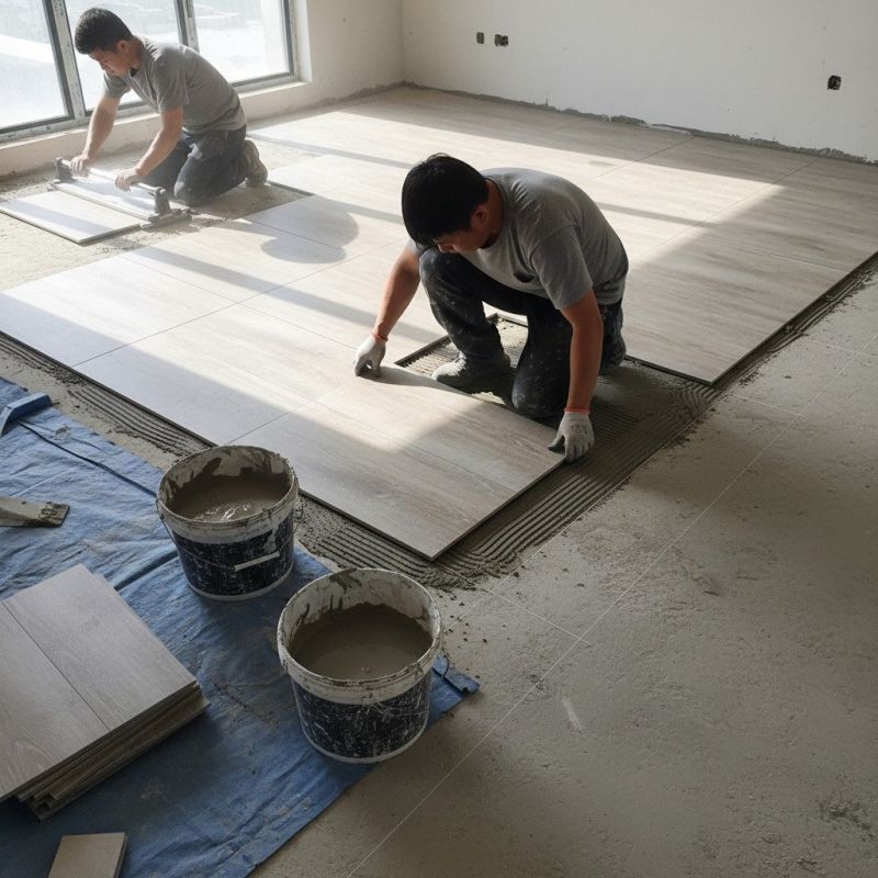 Mosaic Tile Floor Installation in Longmont, CO