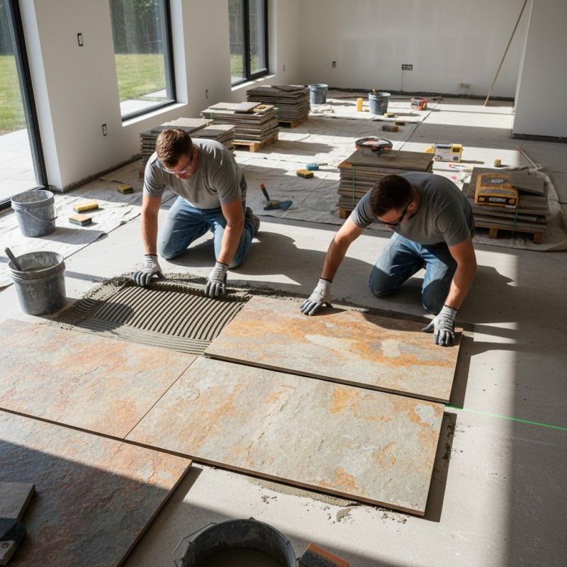 Granite Floor Installation in Olathe, KS