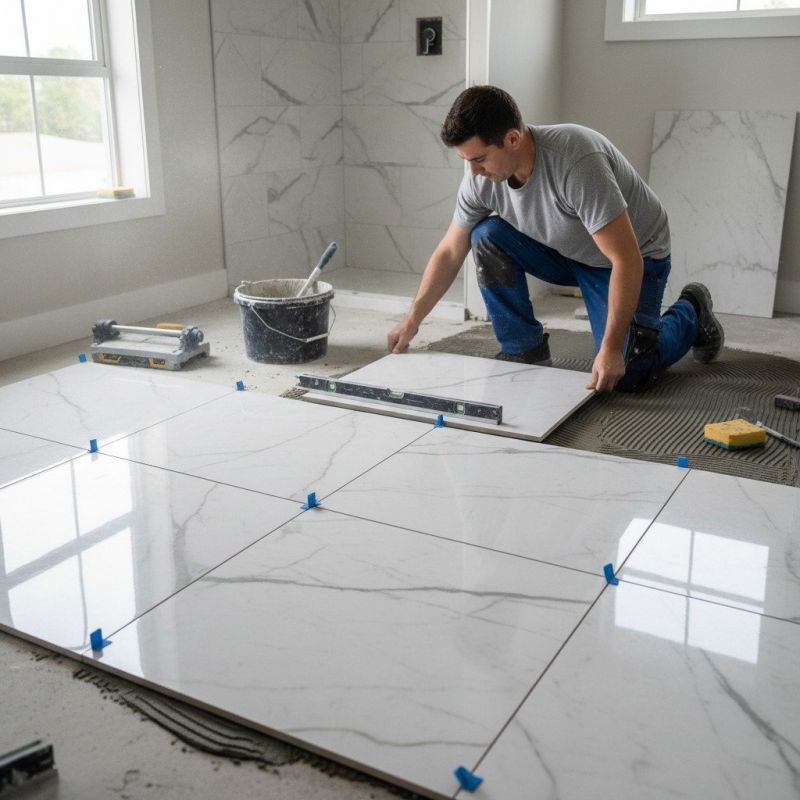 Marble Floor Replacement in Overland Park, KS