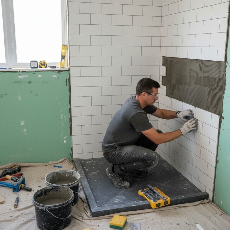Shower Floor Tiling in Conroe, TX