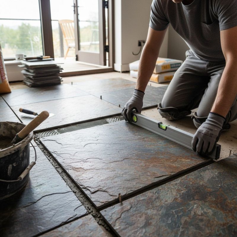 Stone Floor Installation in Overland Park, KS