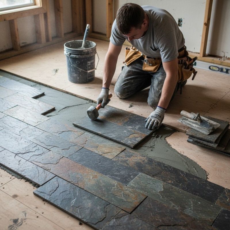 Stone Floor Installation in Alpharetta, GA
