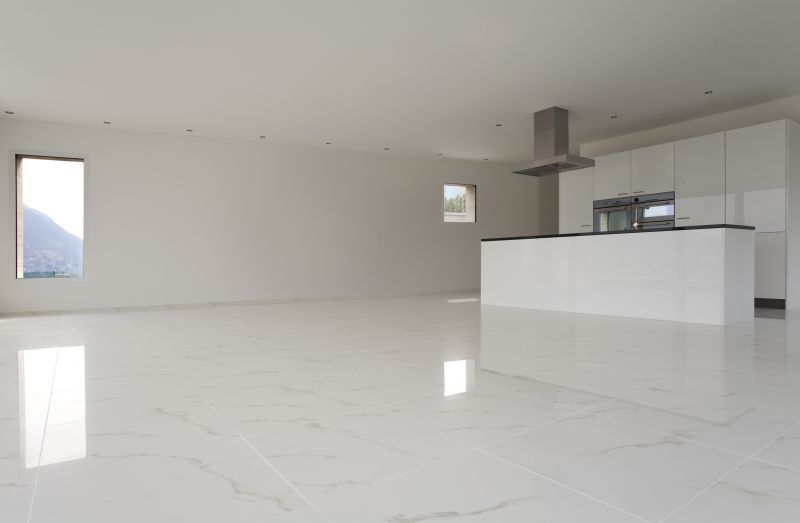 White Marble Tile Installation in Overland Park, KS